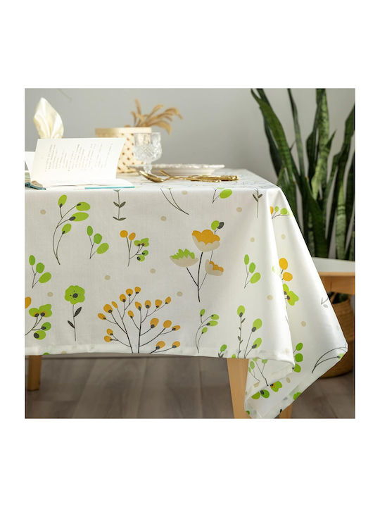 Linen Green Tablecloth 140x260cm