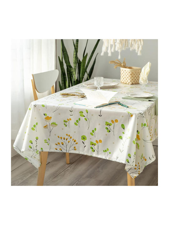 Linen Green Tablecloth 140x260cm