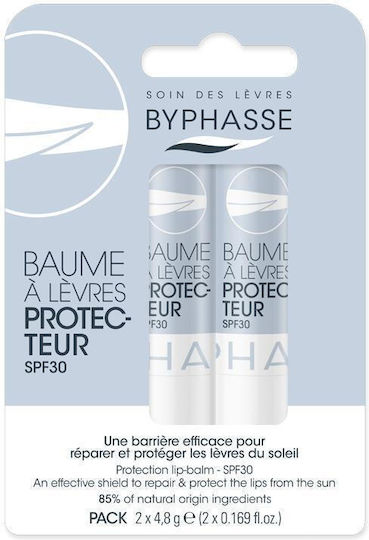 Byphasse Подредба Балсам за устни SPF30 2 опаковки 2 x 8гр
