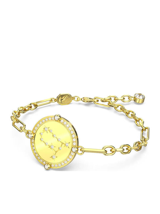 Swarovski Women's Bracelet Stainless Steel Gold Plated 20cm