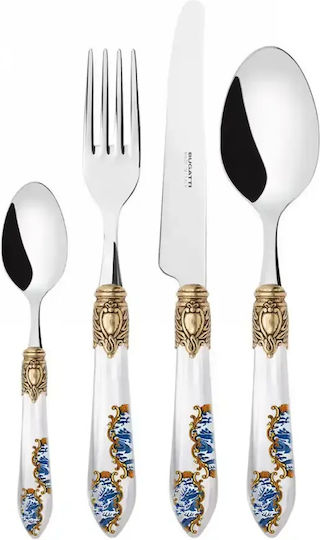 Casa Bugatti Oxford Collection Besteckset Edelstahl Weiß 24 Stück