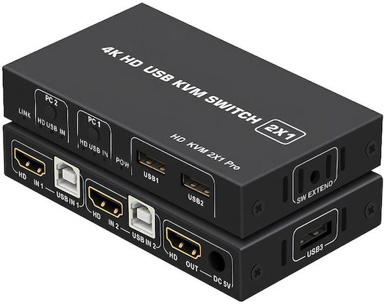 VA-1430295278 KVM & Data Switch with HDMI / USB
