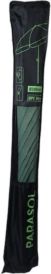 Umbrelă Rotundă Metalică Verde Φ1.85m