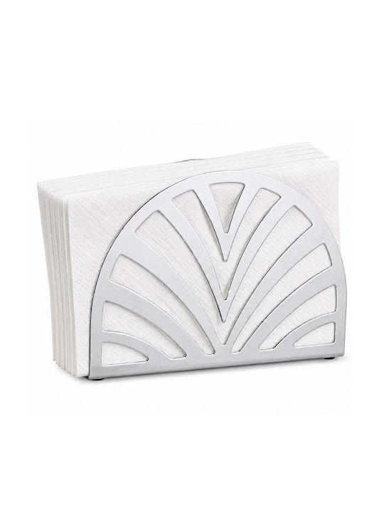 Suport Pentru Șervețele Metalic Argintiu 13x9cm