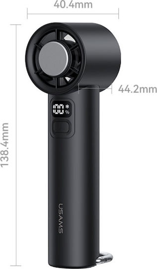 Usams Ανεμιστηράκι USB / Ρεύματος 7W Μαύρο ZB361FS01