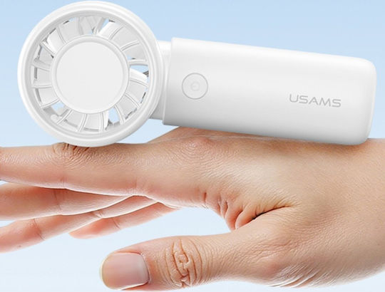 Usams Ανεμιστηράκι Κινητού USB Λευκό ICE01FS02