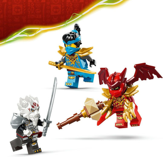 LEGO Ninjago Zilvar и Чудовищният Дракон Grimtak за 7+ Години 232 Бройки