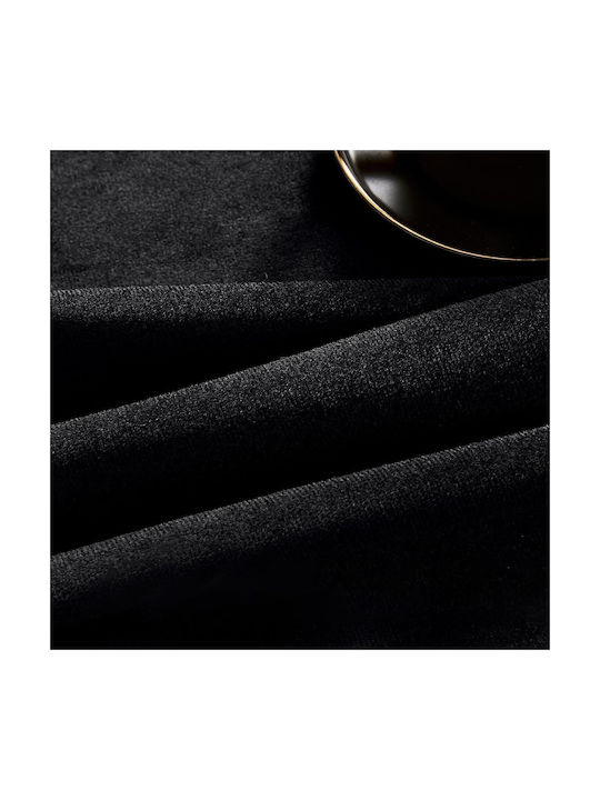 Joydeco Σετ Κουρτίνες Συσκότισης με Τρέσα Black 140x220εκ.