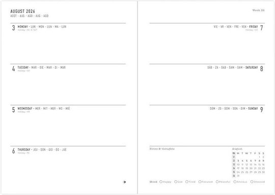 Letts Eco Writers Цитати Седмичен Академичен Дневник A5 2026/27