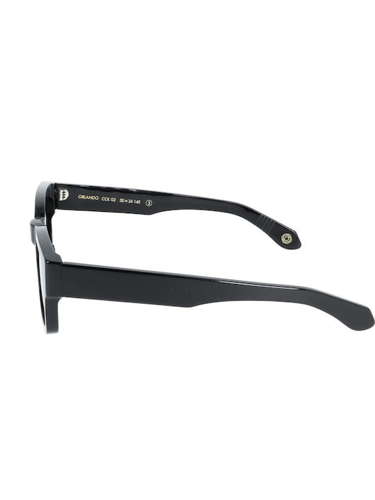 Kyme Men's Sunglasses with Black Frame and Black Polarized Lens