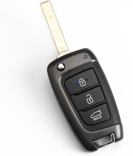 Foldable Key Shell Hyundai Tucson I30 Ix25 Creta Kona Cantus 3 Buttons