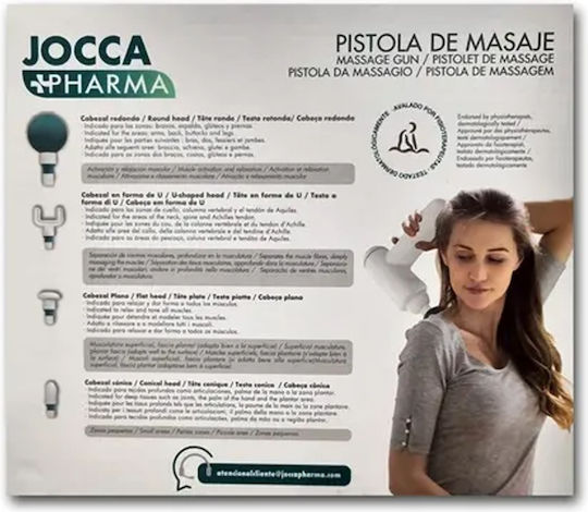Jocca Massage Gun for Body with Vibration White