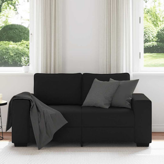 Doppelsitzer Sofa Schwarz 160x77x82cm