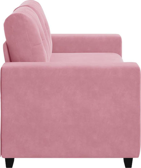 Canapea Cu Două Locuri Din Catifea Roz 180x77x82cm