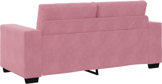 Canapea Cu Două Locuri Din Catifea Roz 180x77x82cm