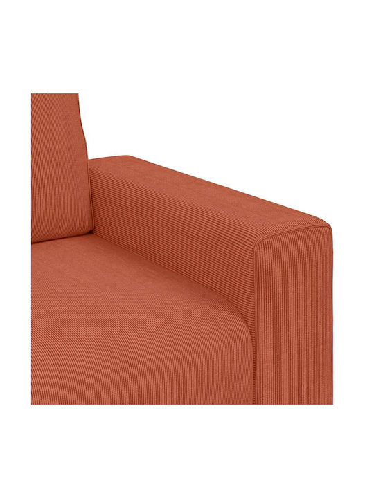 Doppelsitzer Sofa Rot-Orange 180x77x82cm