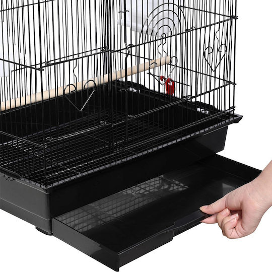 Parrot Cage Heart Opening Roof Kingkong External Dimensions 46x36x105