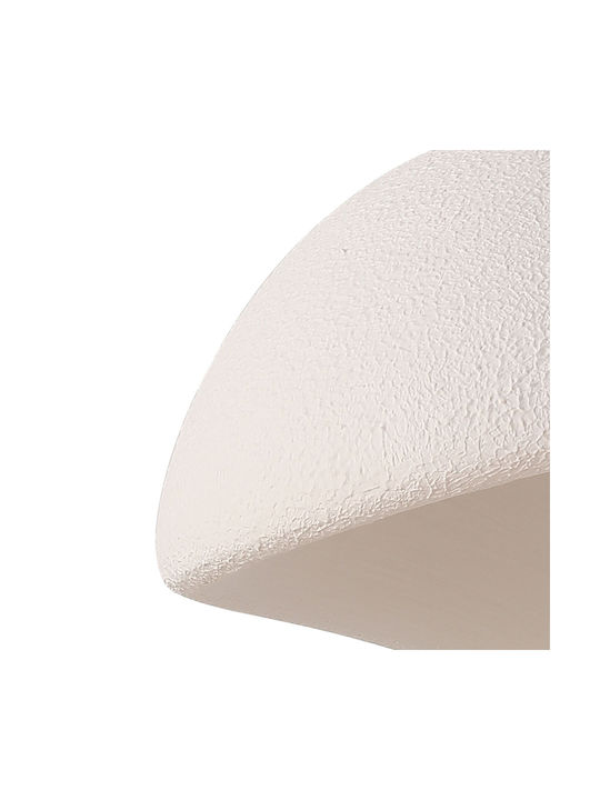Agora Lighting Verstellbare Deckenleuchte Weiß mit Lampenbirnensockel E27 40cm