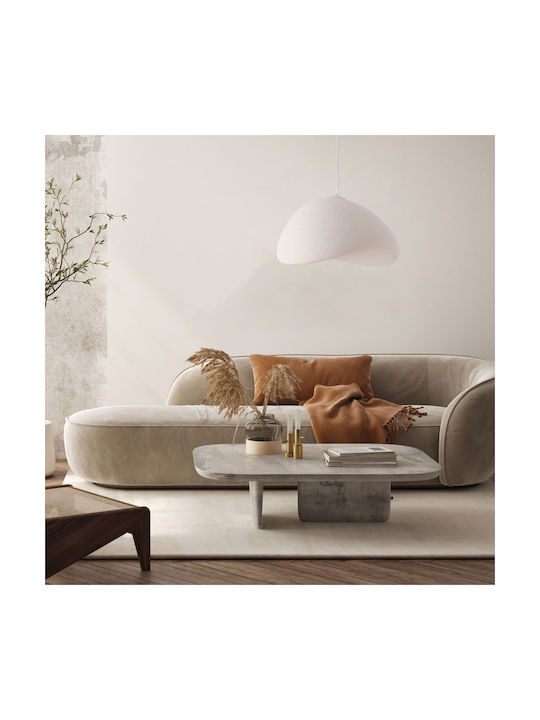 Agora Lighting Verstellbare Deckenleuchte Weiß mit Lampenbirnensockel E27 40cm