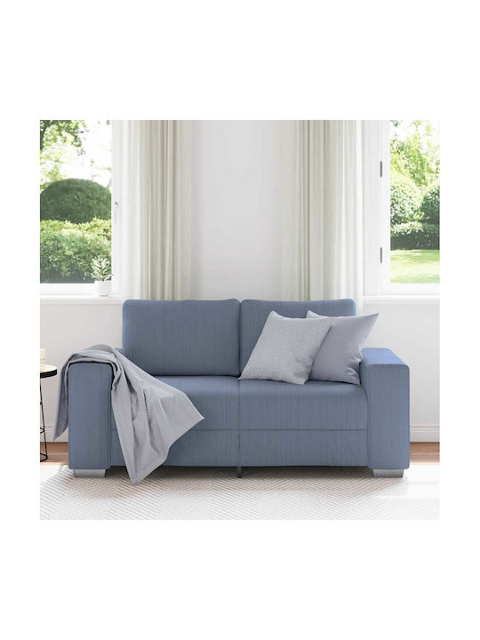 Doppelsitzer Sofa Blau 160x77x82cm