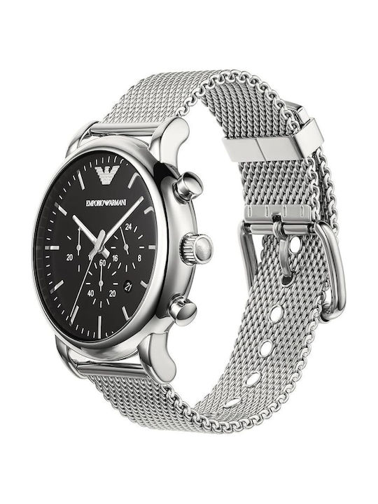 Emporio Armani Ρολόι Μπαταρίας με Μεταλλικό Μπρασελέ