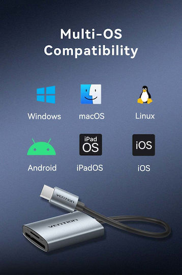 Vention Card Reader USB 3.0 για SD