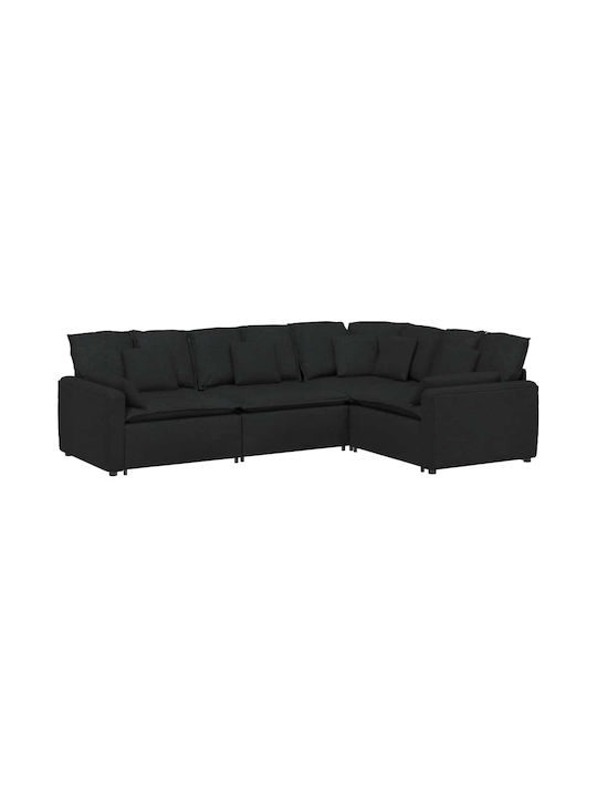 Ecksofa Schwarz 317x217x64cm