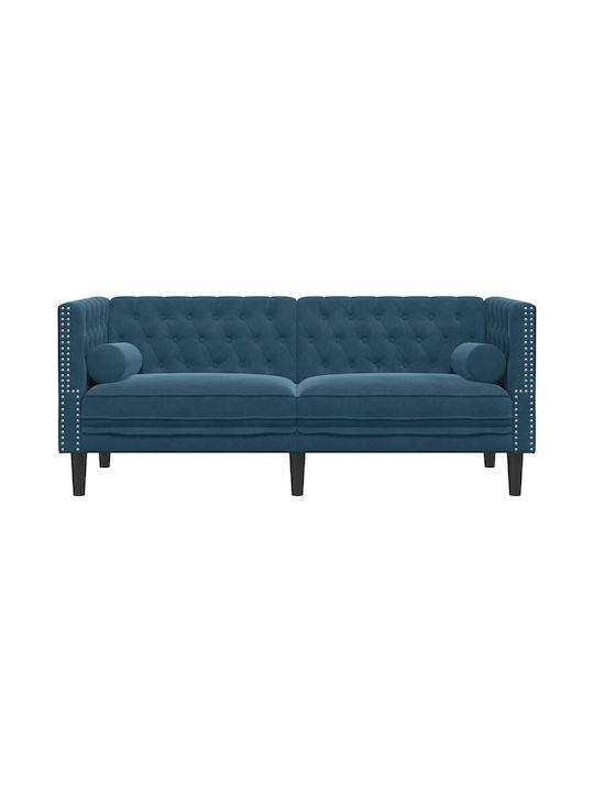 Doppelsitzer Samt Blau 174x74,5x70,5 cm