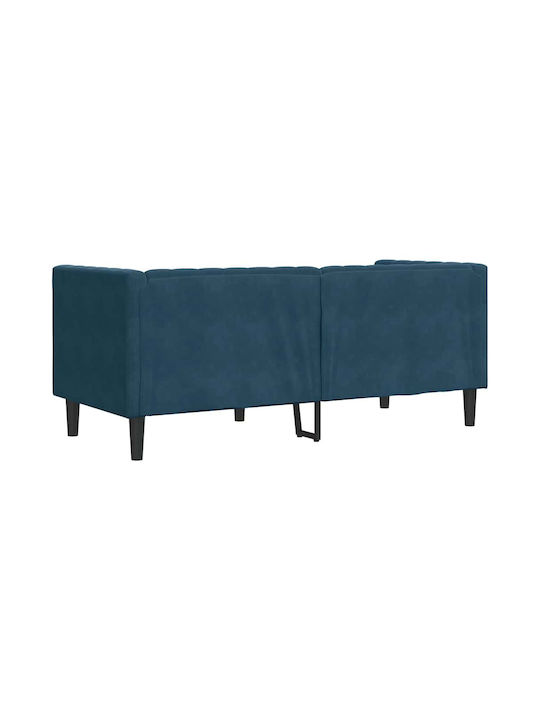 Doppelsitzer Samt Blau 174x74,5x70,5 cm