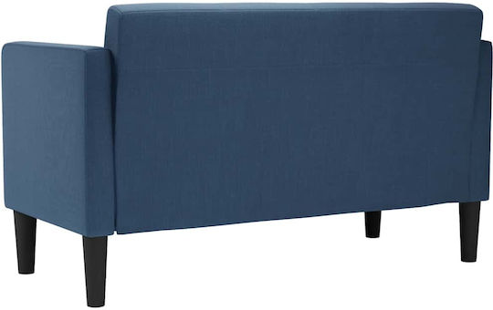 Two-Seater Couch Blue 124x67x74.5cm