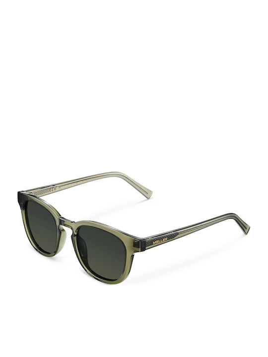 Meller Banna Unisex Sunglasses With Horn-Rimmed Frame Stone Olive Polarized BA-STONEOLI