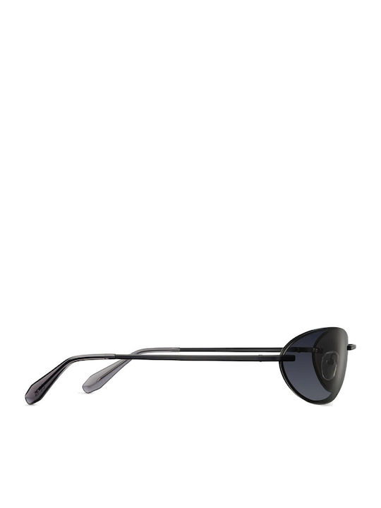 Meller Temba Unisex Γυαλιά Ηλίου με Μαύρο Μεταλλικό Σκελετό και Μαύρο Polarized Φακό TE-TUTCAR