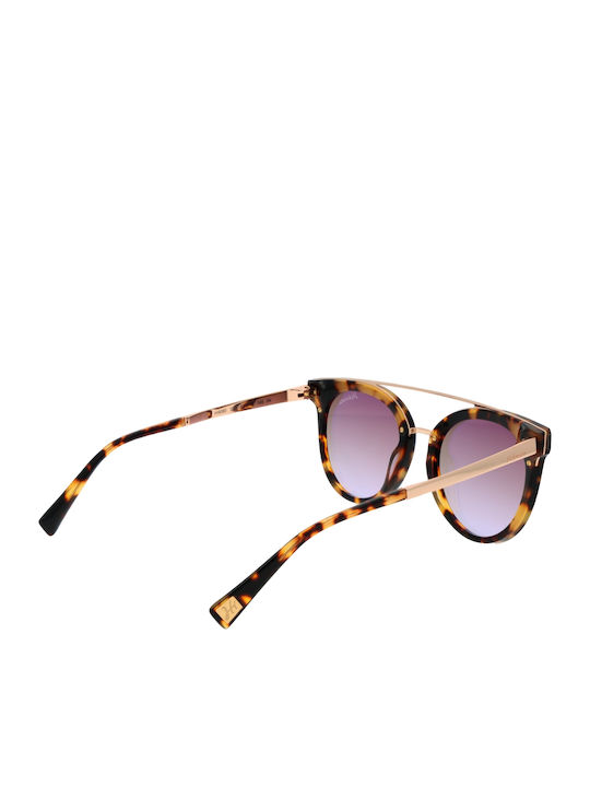 Ana Hickmann Women's Sunglasses with Brown Tartaruga Frame and Gray Gradient Lens HI9080 G21