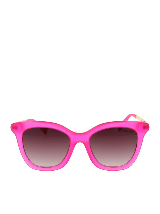 Ana Hickmann Women's Sunglasses with Pink Frame and Purple Gradient Lens HI9064 T03