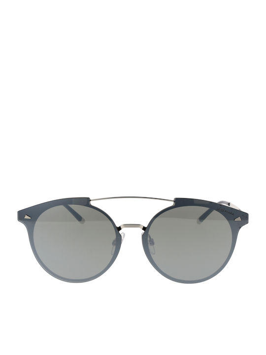 Ana Hickmann Women's Sunglasses with Gray Frame and Silver Mirror Lens HI3060 6803