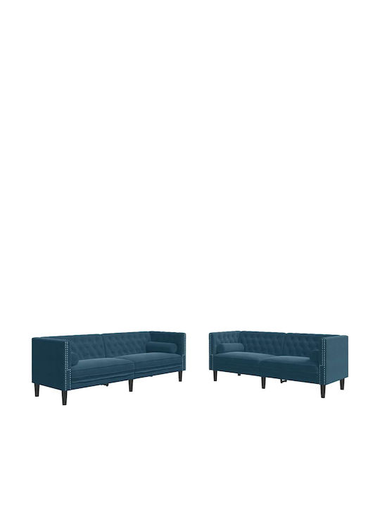 vidaXL Zweisitziges Outdoor-Sofa Hölzernes mit Kissen 51x51cm