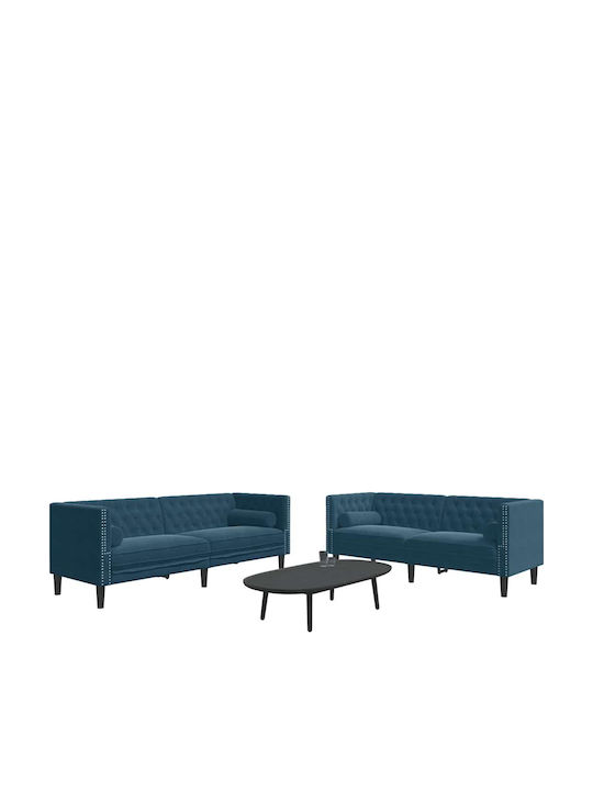 vidaXL Two-Seater Outdoor Sofa Wooden with Cushions 51x51x70.5cm