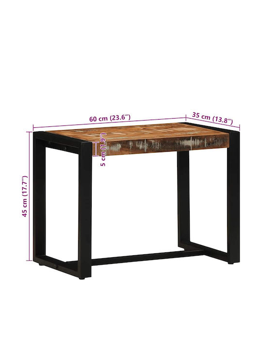 Bancă De Exterior Din Lemn 60x35x45cm
