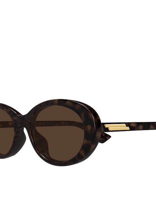 Bottega Veneta Women's Sunglasses with Gray Plastic Frame and Pink Lens BV1415SK 002