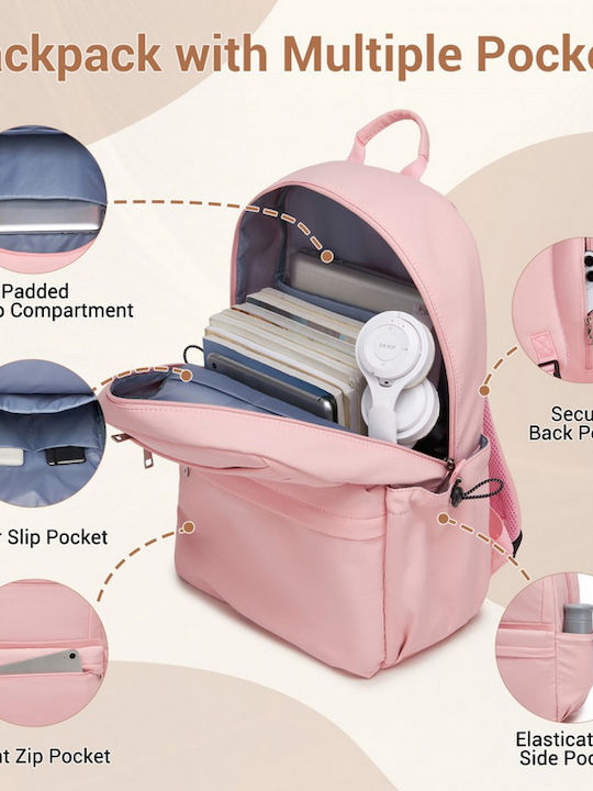 Miss Lulu Backpack Ροζ