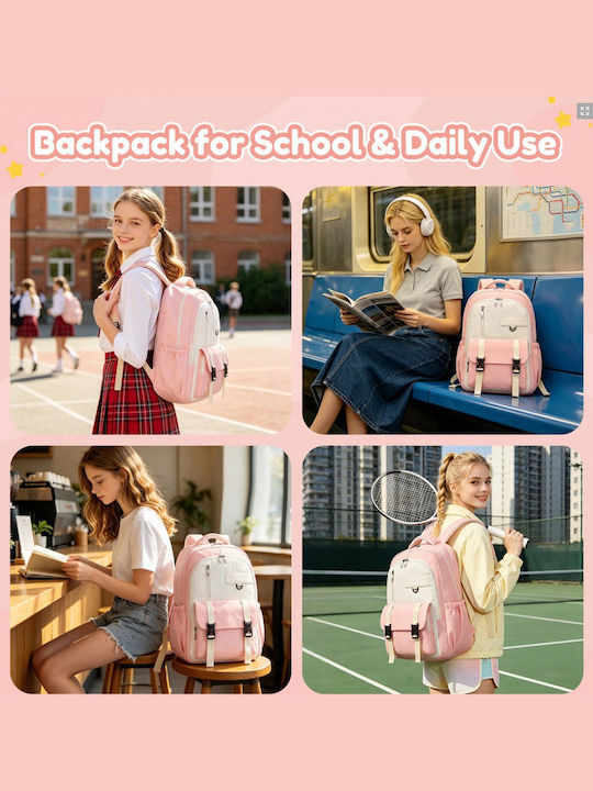 Miss Lulu Backpack Ροζ