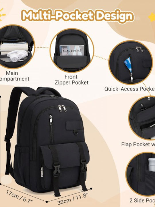 Miss Lulu Backpack Black