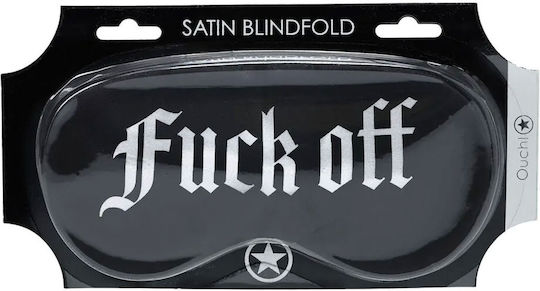 Shots Printed Satin BDSM Μάσκα σε Μαύρο Χρώμα
