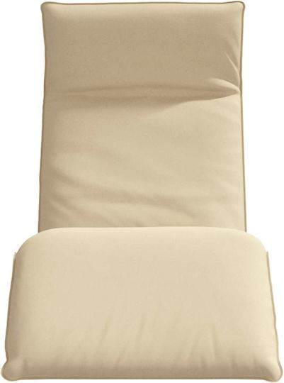 vidaXL Beach Sunbed Foldable Metallic 175x54cm