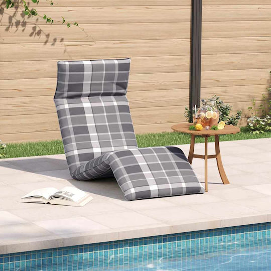 vidaXL vidaXL Beach Sunbed Gray Foldable Metallic 175x54cm