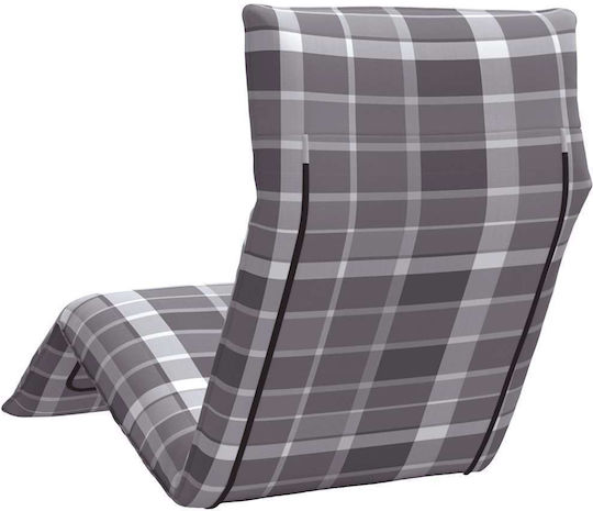 vidaXL vidaXL Beach Sunbed Gray Foldable Metallic 175x54cm