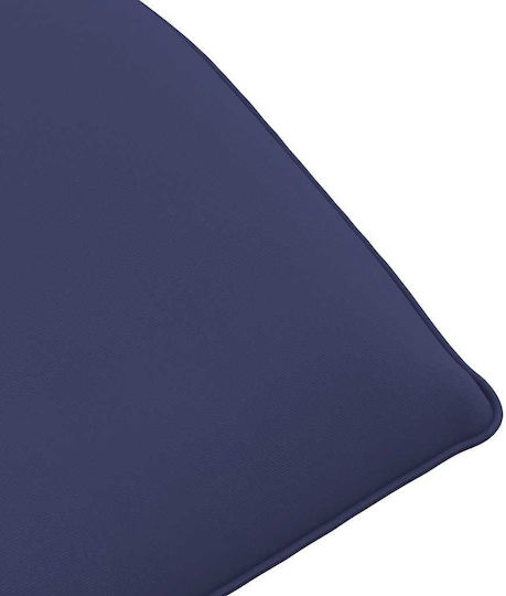 vidaXL Oxford Beach Sunbed Blue Foldable Metallic 175x54cm