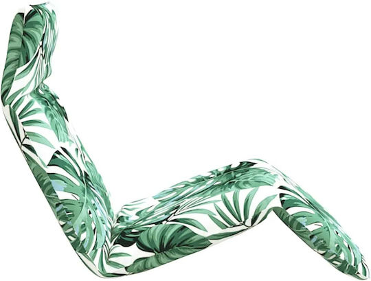 vidaXL vidaXL Beach Sunbed Green Foldable Metallic 175x54cm