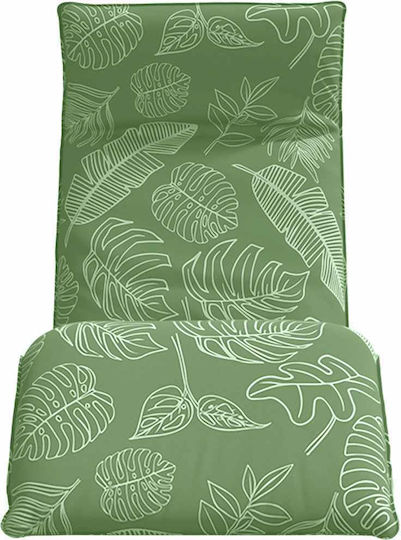 vidaXL vidaXL Beach Sunbed Green Foldable Metallic 175x54cm
