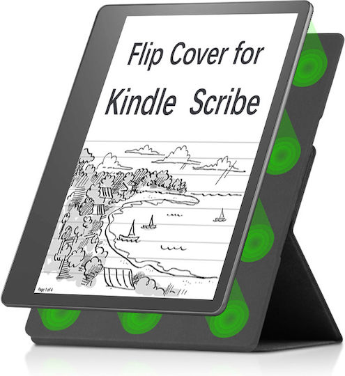 Калъф Kindle Scribe 10.2 2022/2024 Inkora Leaf Черен